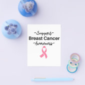 Ondersteuning voor borstkanker Roze lint Flyer (Enkel)