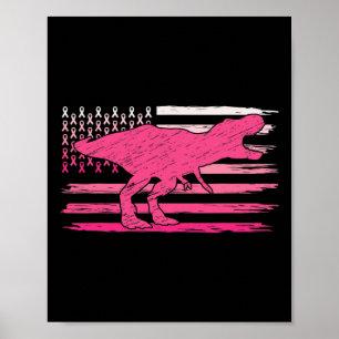 Ondersteuning voor borstkanker Squad roze lint Poster