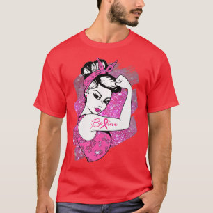 Ondersteuning voor borstkanker Warrior Awareness G T-shirt