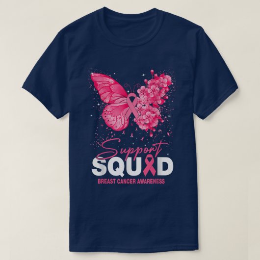 Ondersteuning voor borstkankerbewustwording Squad  T-shirt (Design voorkant)