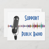 Ondersteuning voor Briefkaart openbare radio (Voorkant / Achterkant)