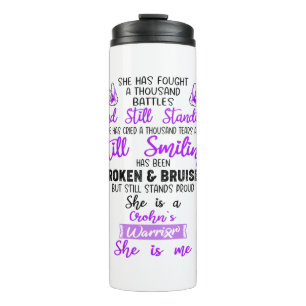 Ondersteuning voor Crohn's Warrior Gifts Thermosbeker