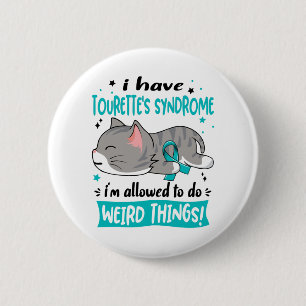 Ondersteuning voor het 'Syndrome Awareness Ribbon' Ronde Button 5,7 Cm