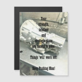 Ondersteuning voor Him Magnetic Wenskaart (Voorkant / Achterkant)