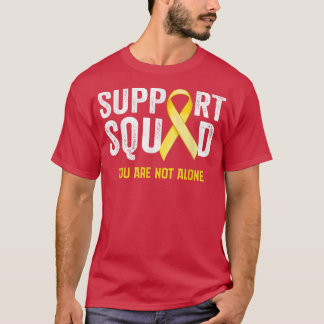 Ondersteuning voor kinderkanker Squad Gold Ribb T-shirt