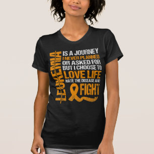 Ondersteuning voor Leukemie Bewustheid oranje Ribb T-shirt