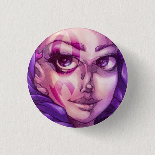 Ondersteuning voor lint Warrior Pin Ronde Button 3,2 Cm (Voorkant)