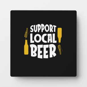 Ondersteuning voor lokale bier fotoplaat