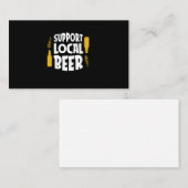 Ondersteuning voor lokale bier visitekaartje (Voorkant / Achterkant)