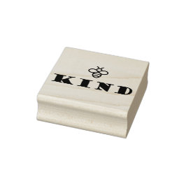 Ondersteuning voor Natuur - wees op "bijen" Rubberstempel