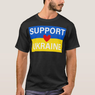ONDERSTEUNING VOOR OEKRAÏNE MET HEART T-SHIRT