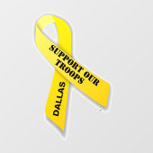 Ondersteuning voor onze Troops Yellow Ribbon Raamsticker (Vel)