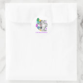 Ondersteuning voor oudere misbruikers ronde sticker (Tas)