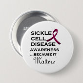 Ondersteuning voor sikkelcelziekte ronde button 7,6 cm (Voorkant /achterkant)