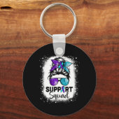 Ondersteuning voor Squad Messy Bun Zelfmoordpreven Sleutelhanger (Achterkant)