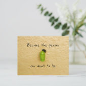 ondersteuning voor transformatie-metamorfoseverand briefkaart (Staand voorkant)