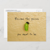 ondersteuning voor transformatie-metamorfoseverand briefkaart (Voorkant / Achterkant)