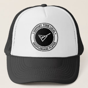 Ondersteuning voor uw lokale Shuffleboard Player Trucker Pet