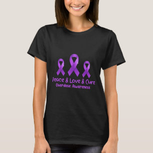 Ondersteuning voor vredesliefde en zuivere opioïde t-shirt