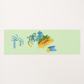 Ondersteuning voor  zonnebloem en vlinder Oekraïne Yogamat (Achterkant (horizontaal))