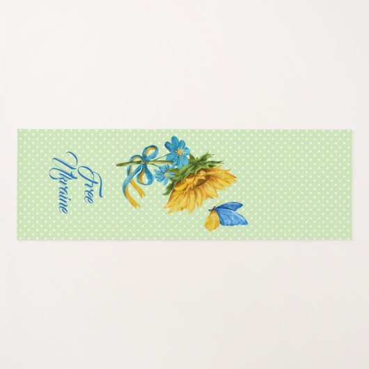 Ondersteuning voor  zonnebloem en vlinder Oekraïne Yogamat (Voorkant (horizontaal))