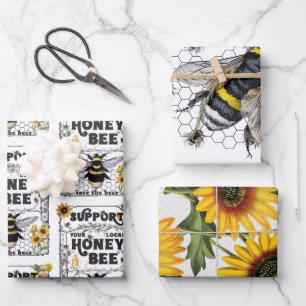 Ondersteuning Your Local HoneyBee - Wrapping Paper