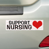 ONDERSTEUNING Zonneverpleging (hart) Bumpersticker (Op auto)