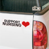 ONDERSTEUNING Zonneverpleging (hart) Bumpersticker (Op Truck)