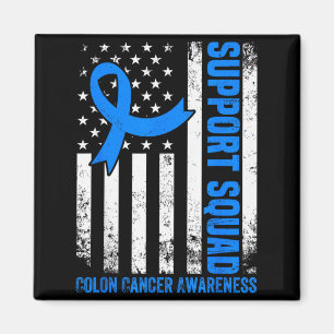 Ondersteuningsteam Amerikaanse vlag USA Darmkanker Magneet