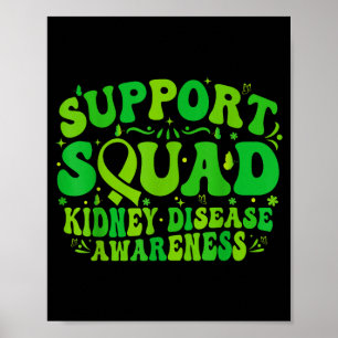 Ondersteuningsteam groene lint vlinder pkd nierzie poster