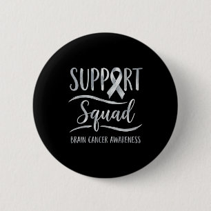 Ondersteuningsteam hersentumor bewustzijn hersenka ronde button 5,7 cm
