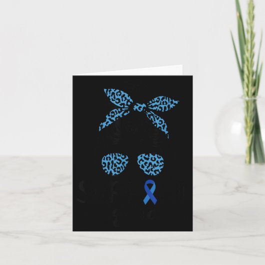 Ondersteuningsteam Luipaard Blauw Diabetes Bewustz Kaart (Voorkant)