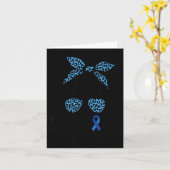 Ondersteuningsteam Luipaard Blauw Diabetes Bewustz Kaart (Gele Bloem)