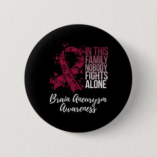 Ondersteunt het bewustzijn van hersenaneurysma ronde button 5,7 cm