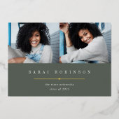 Onderstreept Folie | Aankondiging foto-Afstuderen (Voorkant)