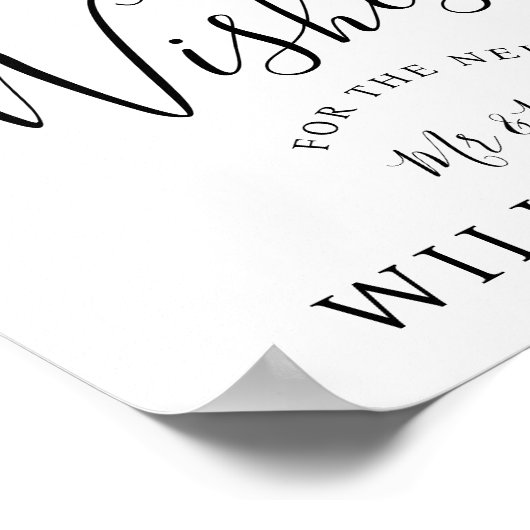 Onderteken een Cork feest/bruiloft Poster (Hoek)