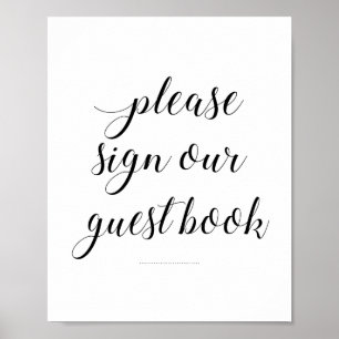 Onderteken ons eBay-gebarentaal als legant huwelij Poster