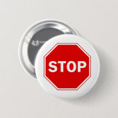 Onderteken stoppen ronde button 5,7 cm (Voorkant /achterkant)