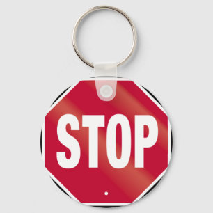Onderteken stoppen sleutelhanger