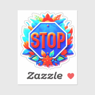 Onderteken stoppen sticker
