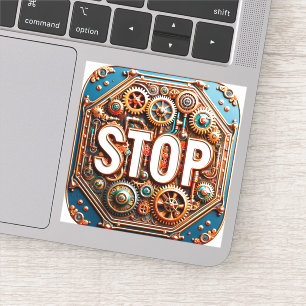 Onderteken stoppen sticker