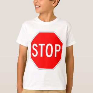 Onderteken stoppen t-shirt
