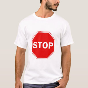 Onderteken stoppen t-shirt