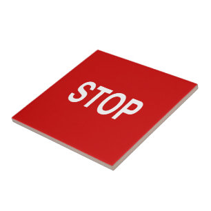 Onderteken stoppen tegeltje