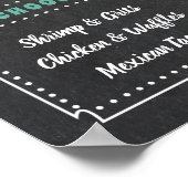 Onderteken van de voedselpartij poster (Hoek)