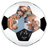 Ondertekend 3 Foto Collage Black en White Voetbal (Gedraaid)