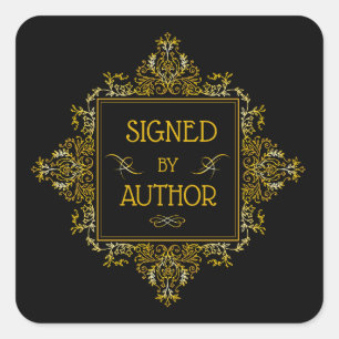 Ondertekend door Auteur Sticker