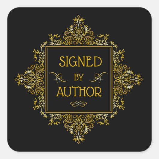 Ondertekend door Auteur Sticker (Voorkant)