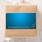 Ondertekend door Author Gold on Blue Etiket (Insitu)