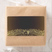 Ondertekend door Author Gold op Brown Etiket (Insitu)